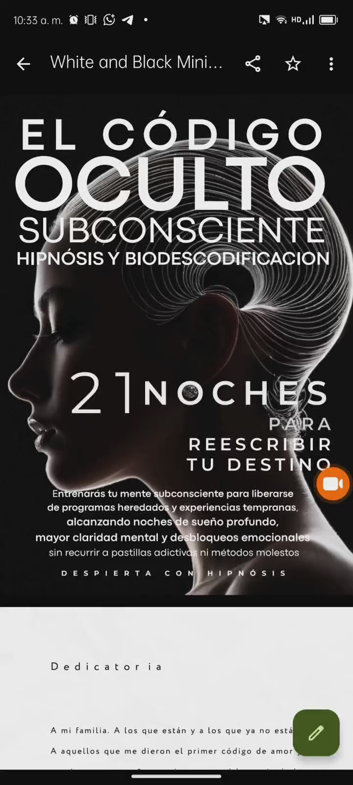 El Código Oculto Subconsciente Hipnósis y Biodescodificación